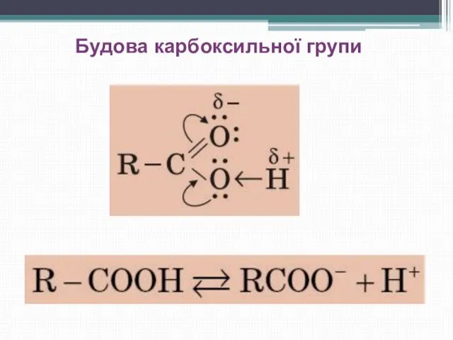 Будова карбоксильної групи