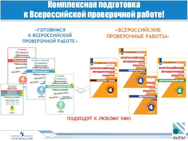 «ГОТОВИМСЯ К ВСЕРОССИЙСКОЙ ПРОВЕРОЧНОЙ РАБОТЕ» «ВСЕРОССИЙСКИЕ ПРОВЕРОЧНЫЕ РАБОТЫ» Комплексная подготовка к