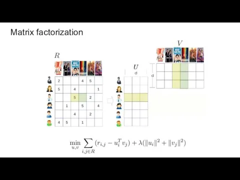 Matrix factorization