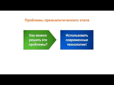 Проблемы преаналитического этапа