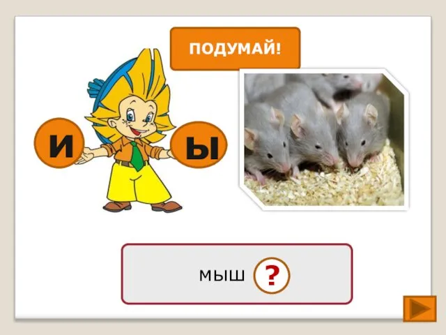 ы мыш … ? и ПОДУМАЙ!