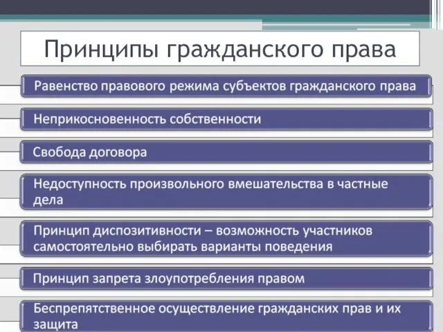 Принципы гражданского права