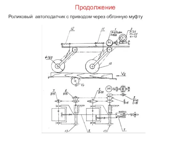 Продолжение Роликовый автоподатчик с приводом через обгонную муфту