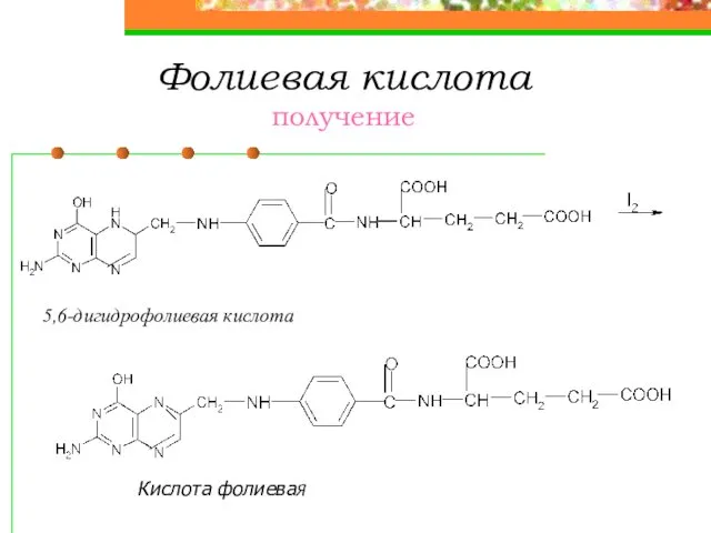 Фолиевая кислота получение 5,6-дигидрофолиевая кислота Кислота фолиеваЯ