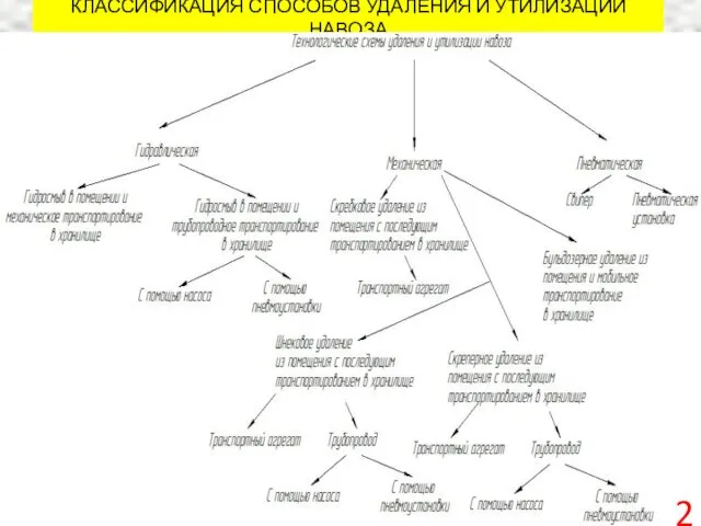 КЛАССИФИКАЦИЯ СПОСОБОВ УДАЛЕНИЯ И УТИЛИЗАЦИИ НАВОЗА