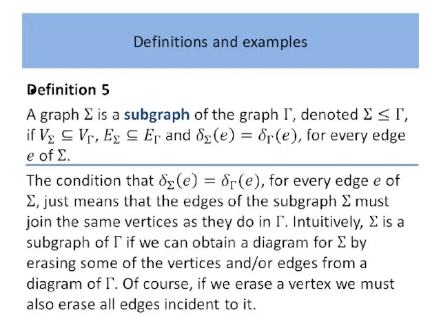 Definitions and examples