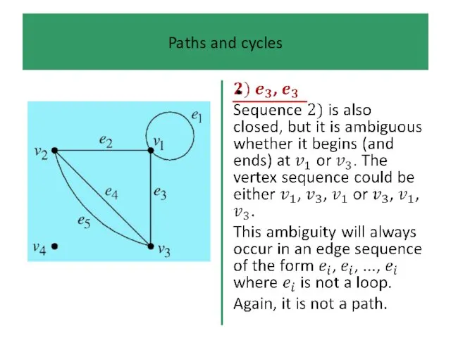 Paths and cycles