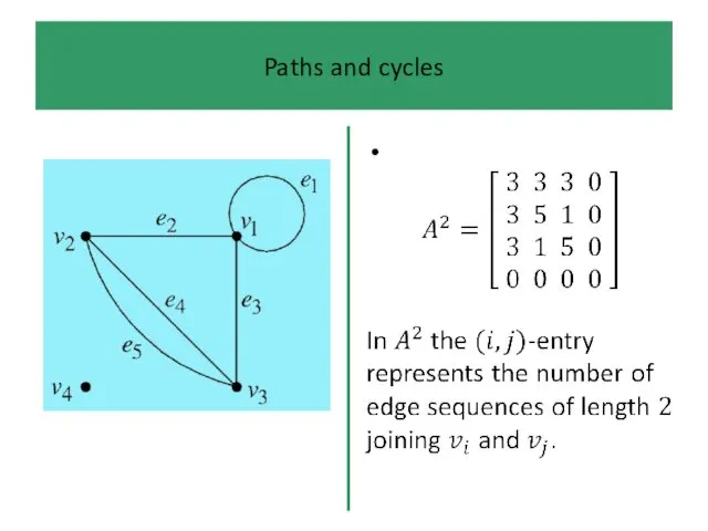 Paths and cycles