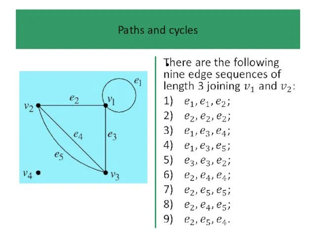 Paths and cycles