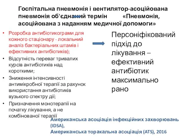 Американська асоціація інфекційних захворювань (IDSA), Американська торакальна асоціація (ATS), 2016 Розробка