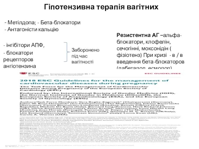 - інгібітори АПФ, - блокатори рецепторов ангіотензина Заборонено під час вагітності