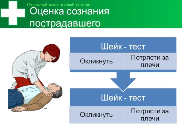 Оценка сознания пострадавшего Открытый класс первой помощи