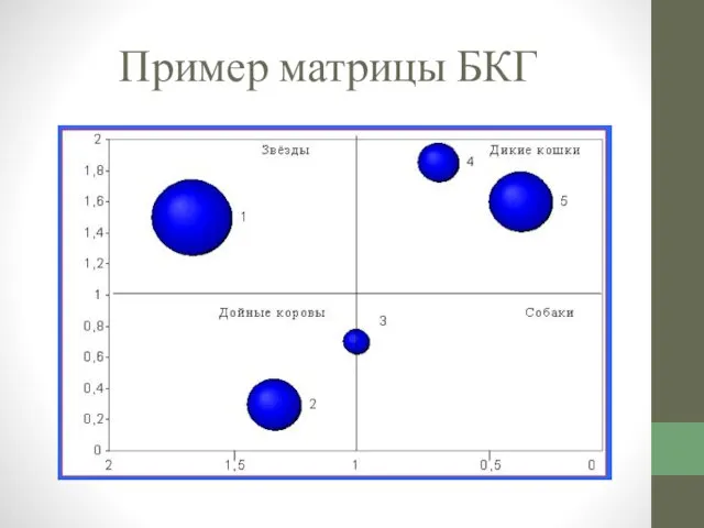 Пример матрицы БКГ