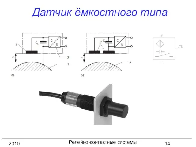 Релейно-контактные системы управления 2010 год Датчик ёмкостного типа