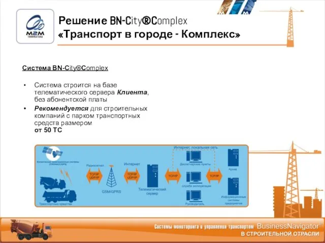 Система BN-City®Complex Система строится на базе телематического сервера Клиента, без абонентской