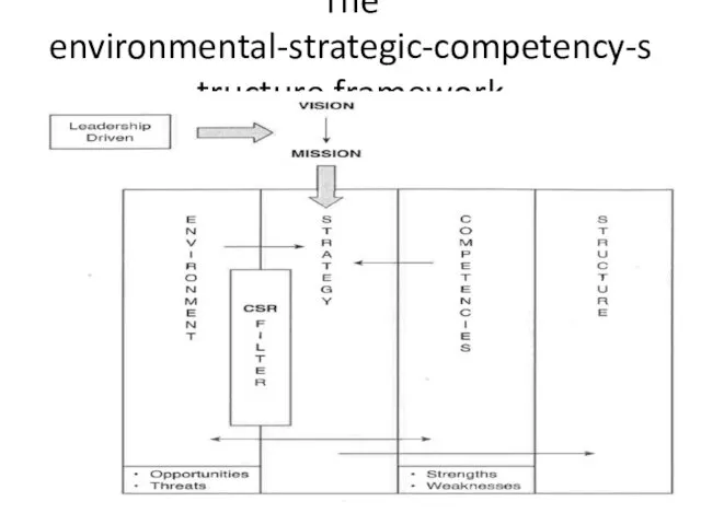 The environmental-strategic-competency-structure framework