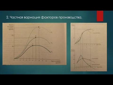 2. Частная вариация факторов производства.