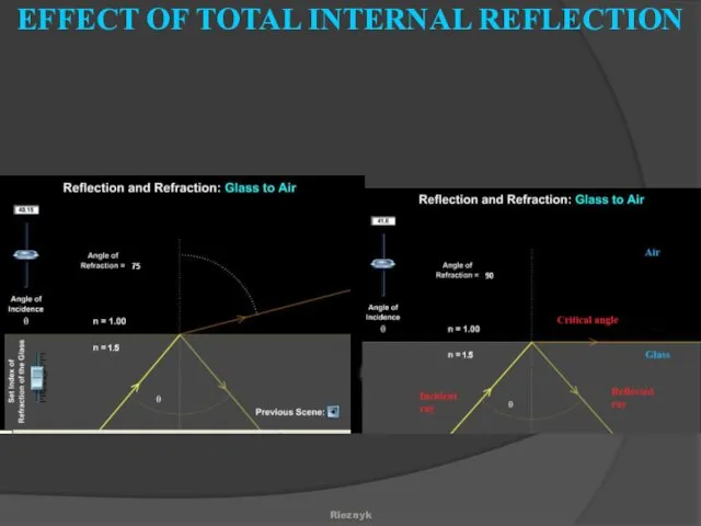 Rieznyk EFFECT OF TOTAL INTERNAL REFLECTION