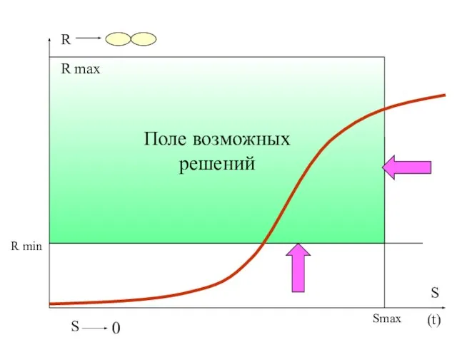 Поле возможных ВПР R S (t) R min Smax Поле возможных решений R max S 0