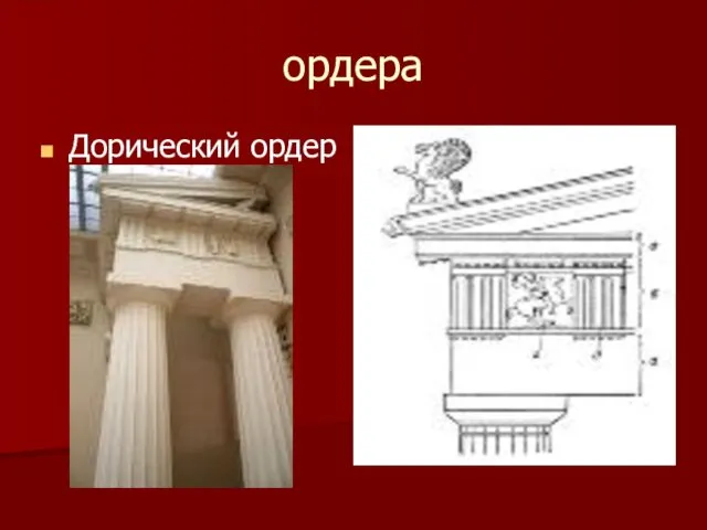 ордера Дорический ордер