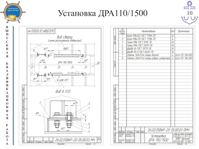 Установка ДРА110/1500