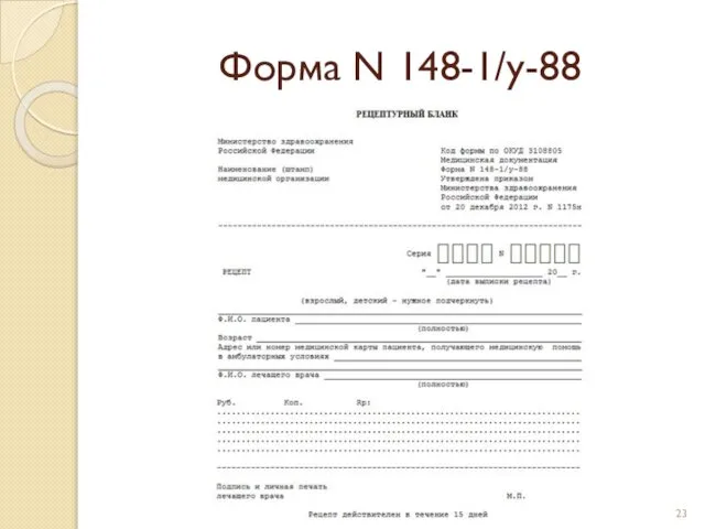 Форма N 148-1/у-88