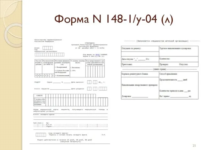 Форма N 148-1/у-04 (л)