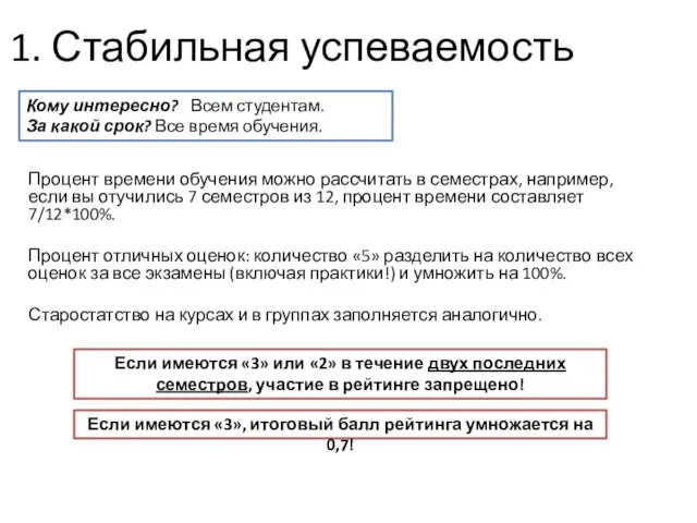 Процент времени обучения можно рассчитать в семестрах, например, если вы отучились