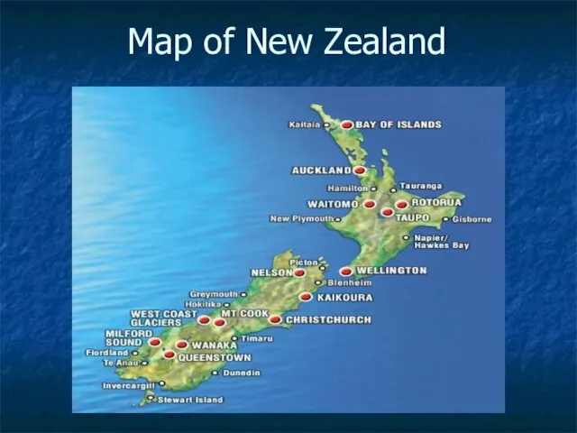 Map of New Zealand