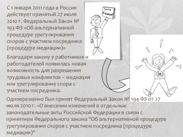 С 1 января 2011 года в России действует принятый 27 июля