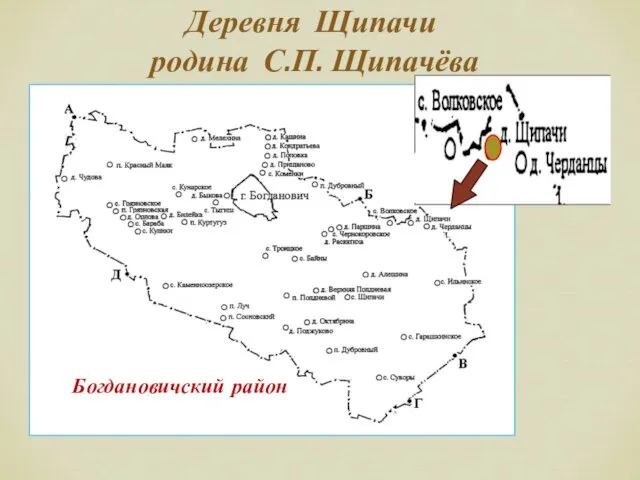 Деревня Щипачи родина С.П. Щипачёва Богдановичский район