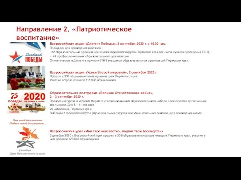 Всероссийская акция «Диктант Победы», 3 сентября 2020 г. в 16.00 час.