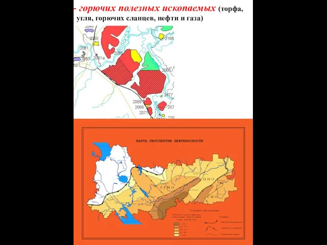 горючих полезных ископаемых (торфа, угля, горючих сланцев, нефти и газа)