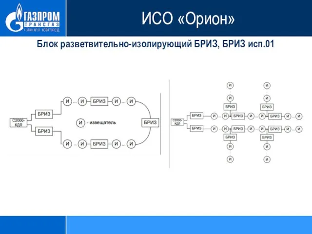 Блок разветвительно-изолирующий БРИЗ, БРИЗ исп.01 ИСО «Орион»