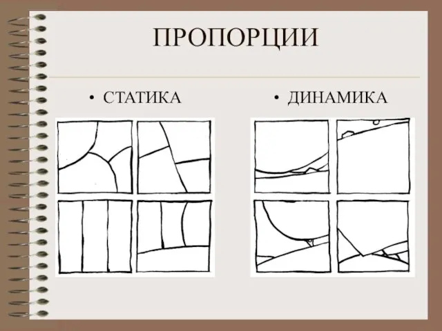 ПРОПОРЦИИ СТАТИКА ДИНАМИКА