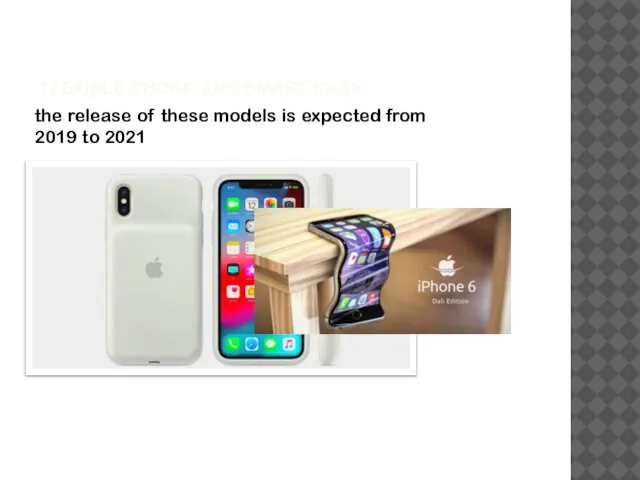 FLEXIBLE PHONE AND SMART CASE the release of these models is expected from 2019 to 2021