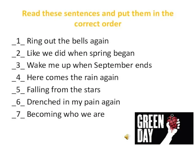 Read these sentences and put them in the correct order _1_