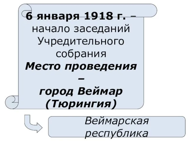 6 января 1918 г. – начало заседаний Учредительного собрания Место проведения