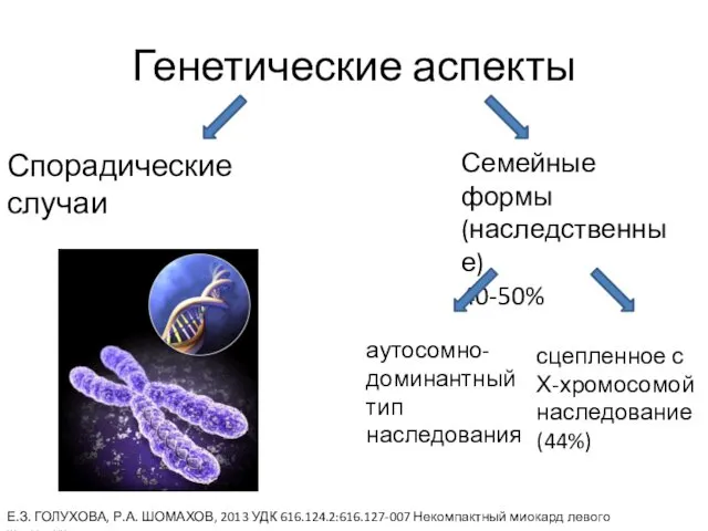 Генетические аспекты Спорадические случаи Семейные формы (наследственные) 40-50% аутосомно-доминантный тип наследования