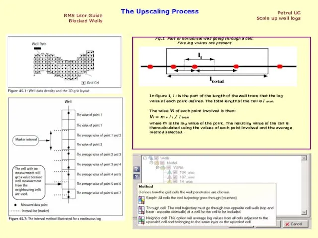 RMS User Guide Blocked Wells The Upscaling Process Petrel UG Scale