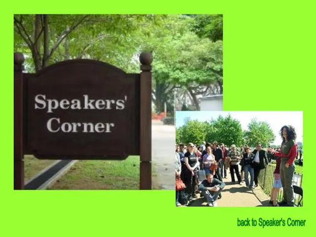 back to Speaker's Corner