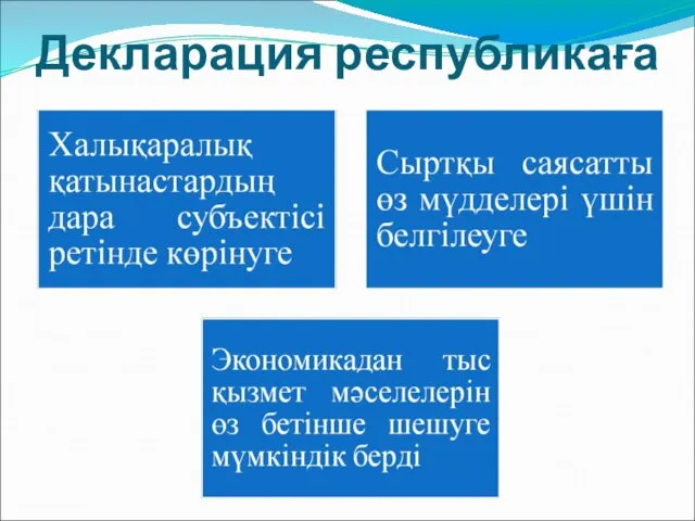 Декларация республикаға