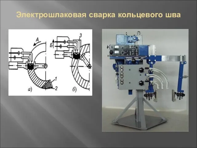 Электрошлаковая сварка кольцевого шва