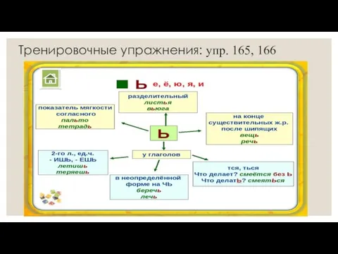 Тренировочные упражнения: упр. 165, 166