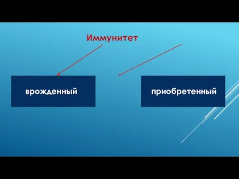 Иммунитет врожденный приобретенный