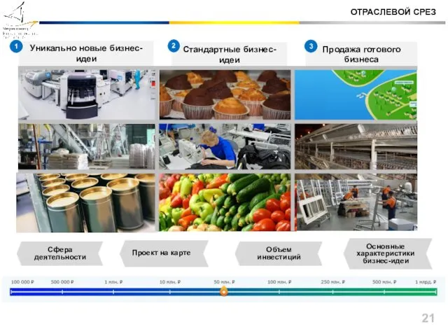 Уникально новые бизнес- идеи ОТРАСЛЕВОЙ СРЕЗ 1 Продажа готового бизнеса 3
