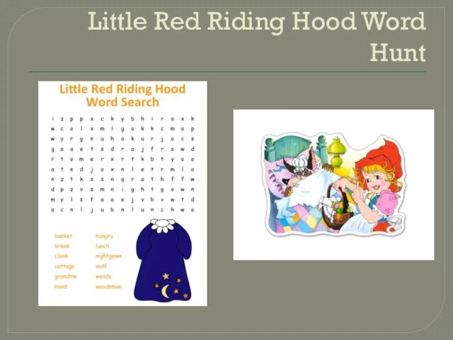 Little Red Riding Hood Word Hunt