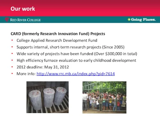 Our work CARD (formerly Research Innovation Fund) Projects College Applied Research