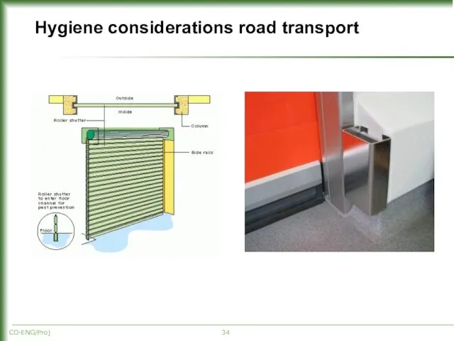 Hygiene considerations road transport CO-ENG/Proj