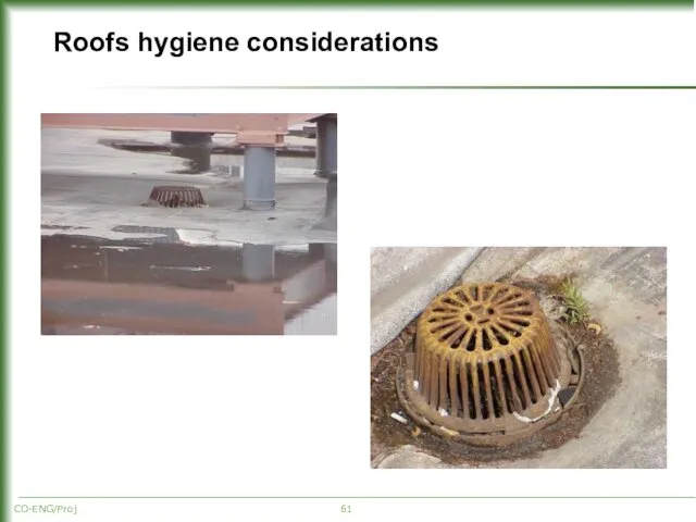 Roofs hygiene considerations CO-ENG/Proj